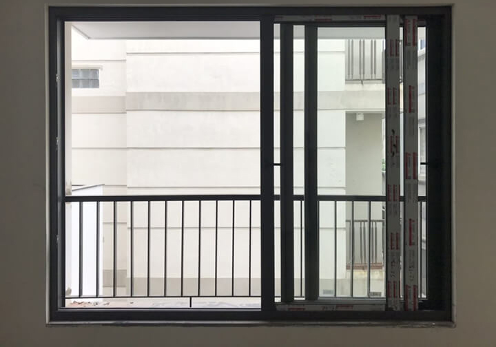 Cửa sổ 3 cánh mở lùa nhôm Xingfa