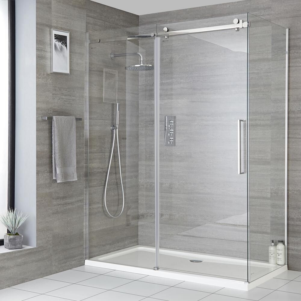 Phòng tắm kính mở lùa 10*30