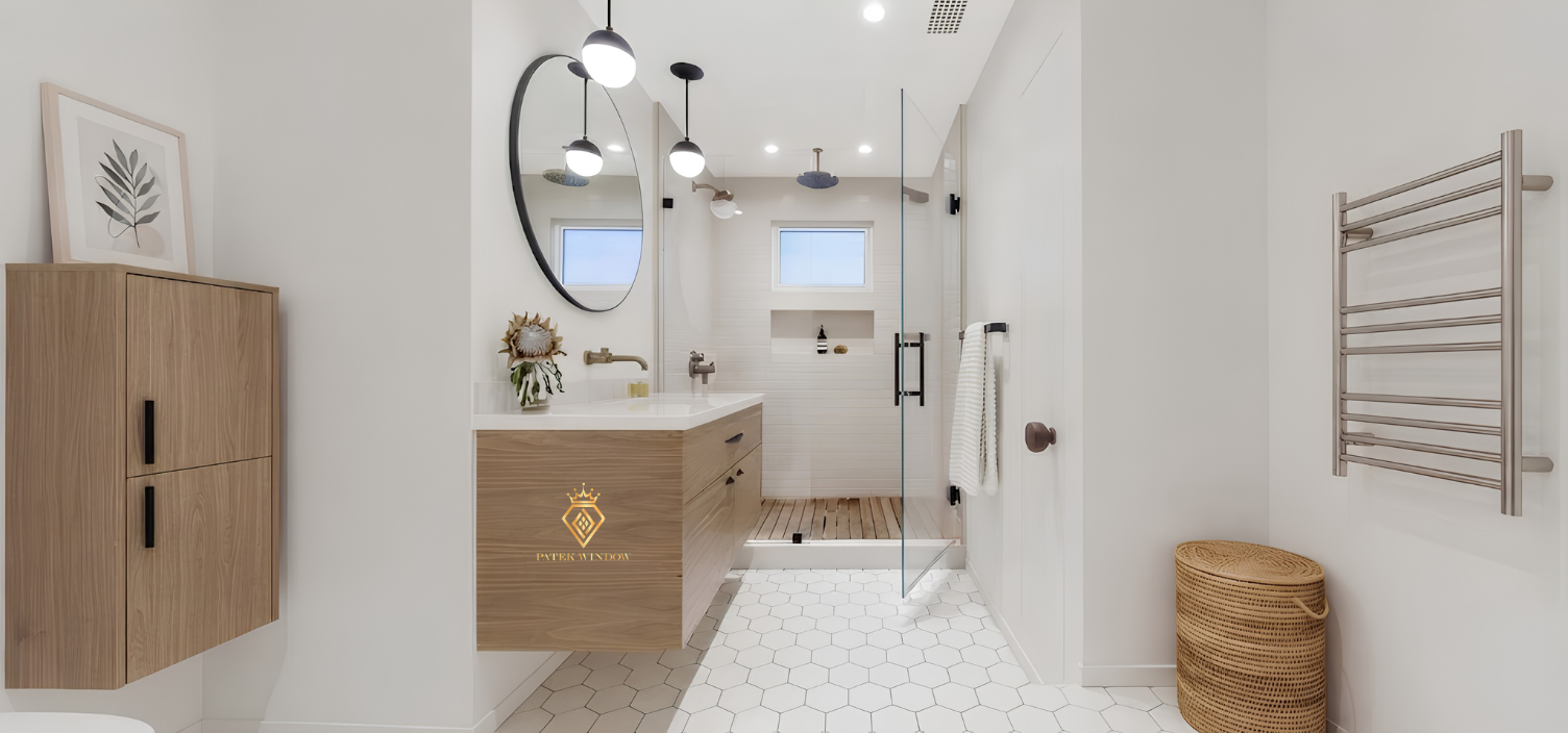 Cabin phòng tắm kính 180 độ mở quay
