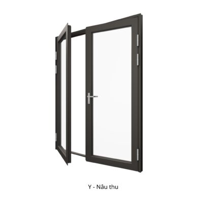 cửa đi mở quay với hệ nhôm ECO55