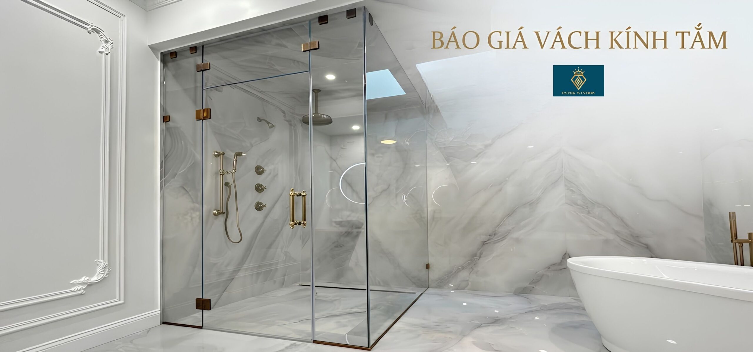 Báo giá vách kính nhà tắm