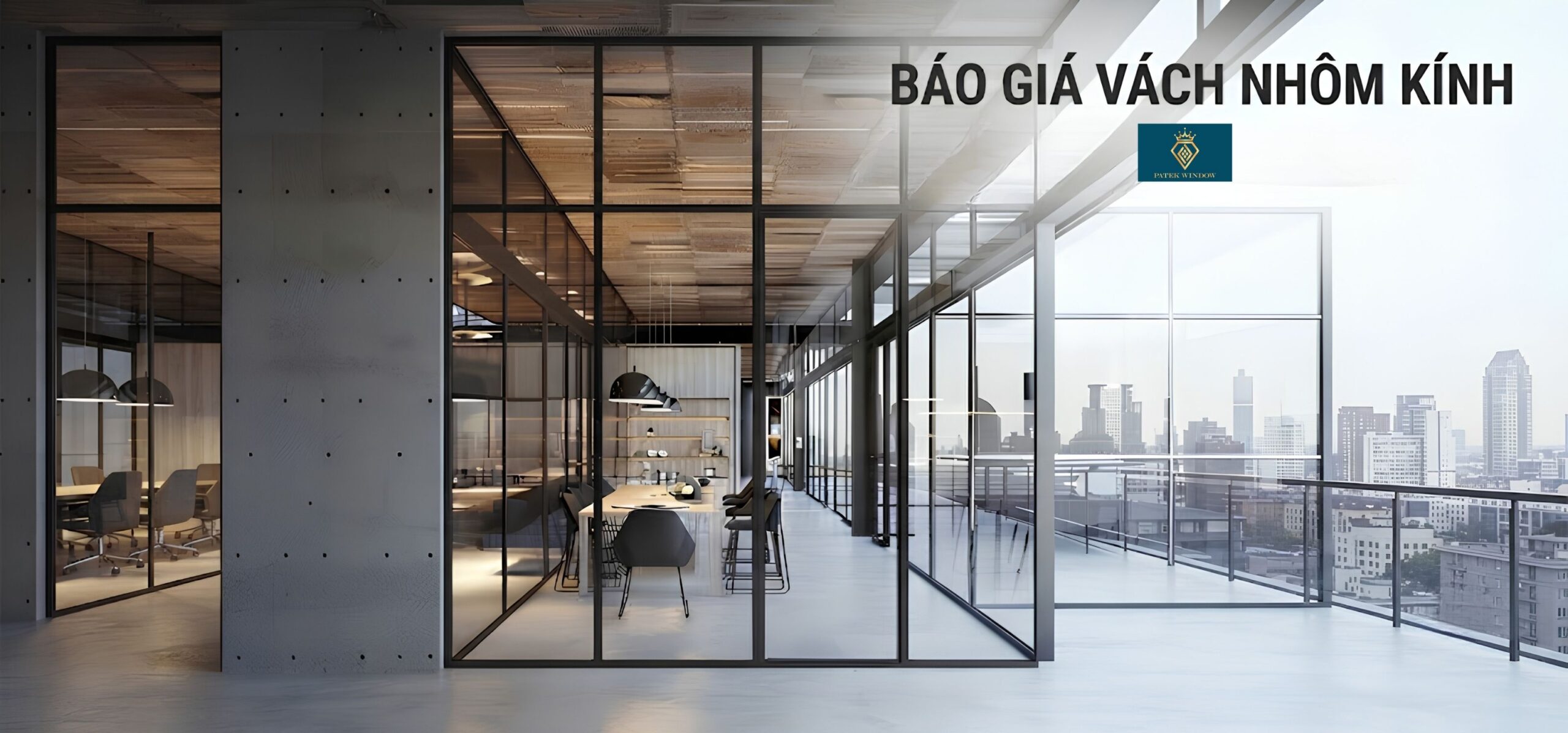Báo giá vách nhôm kính