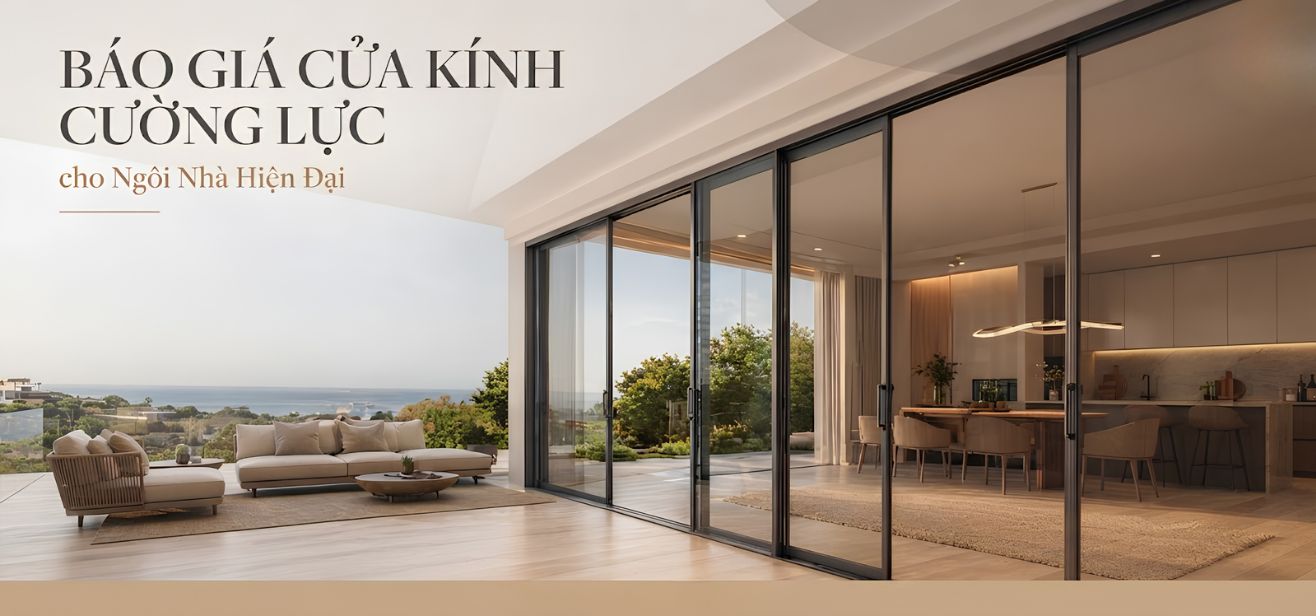 Báo giá cửa kính cường lực mới nhất 2026 tại Patek Window